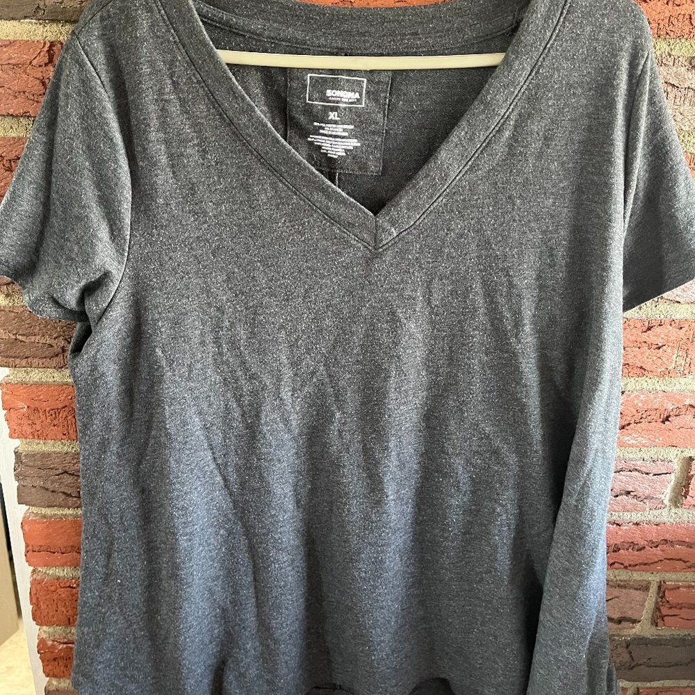 Sonoma, XL, Gray Short Sleeve Tee Shirt